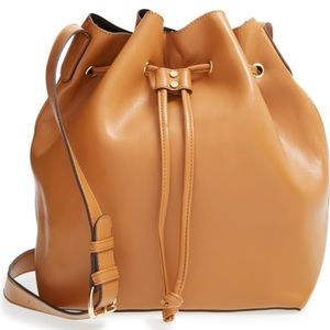 Sole Society Faux Leather Bucket Bag
